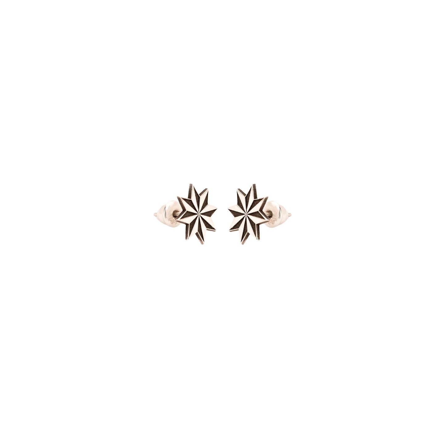 925 Sterling Silver Star Earring for Men