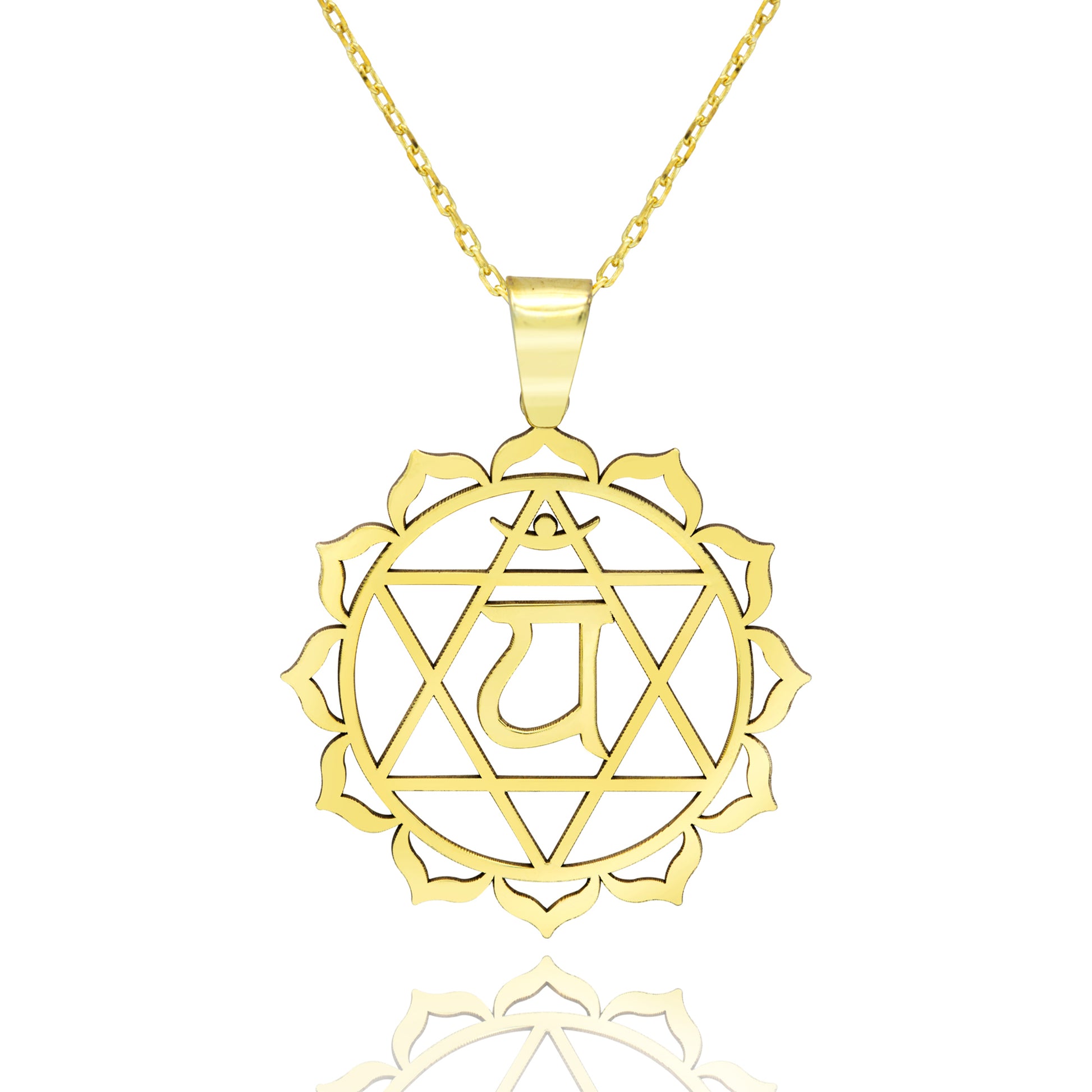 925 Sterling Silver Anahata Chakra Necklace