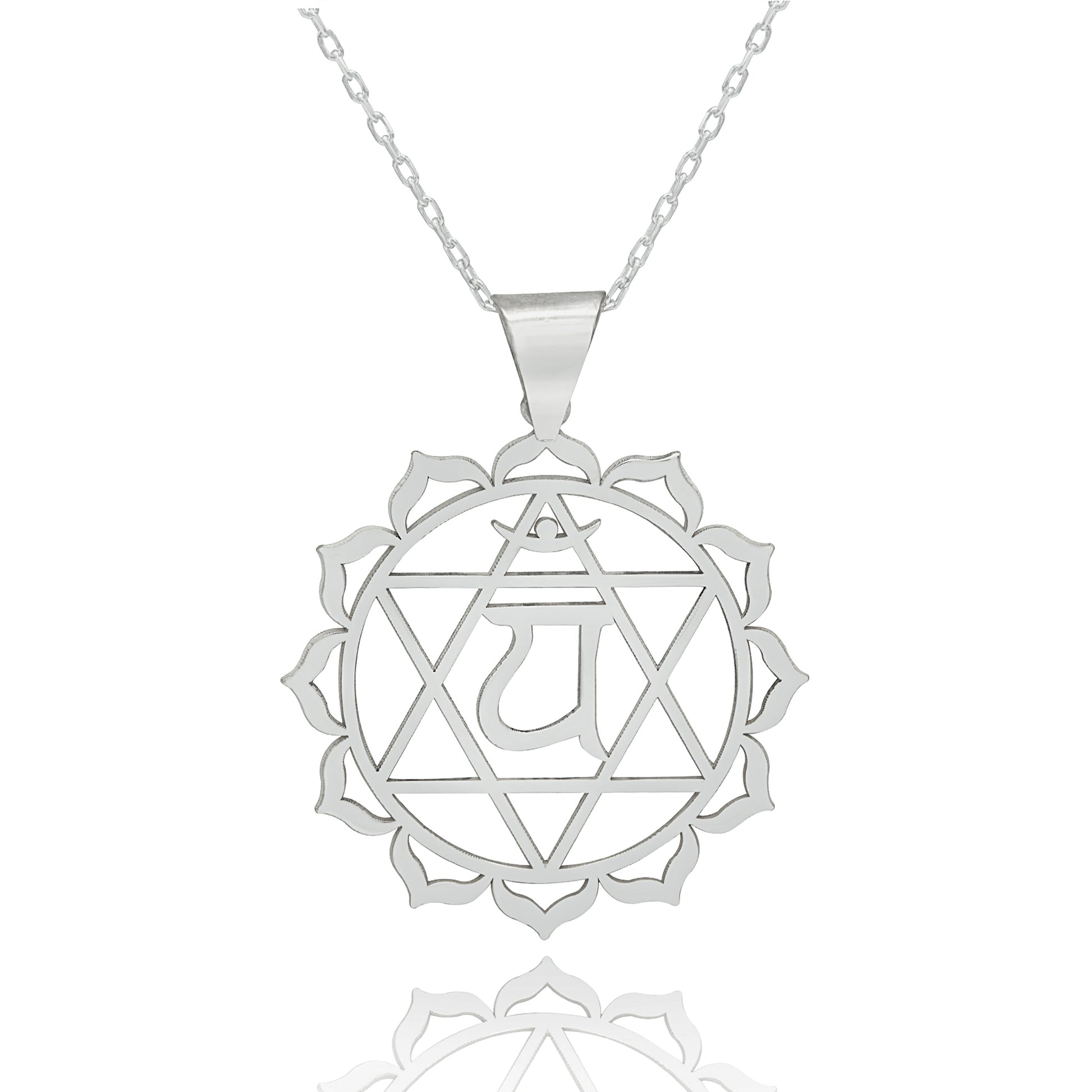 925 Sterling Silver Anahata Chakra Necklace
