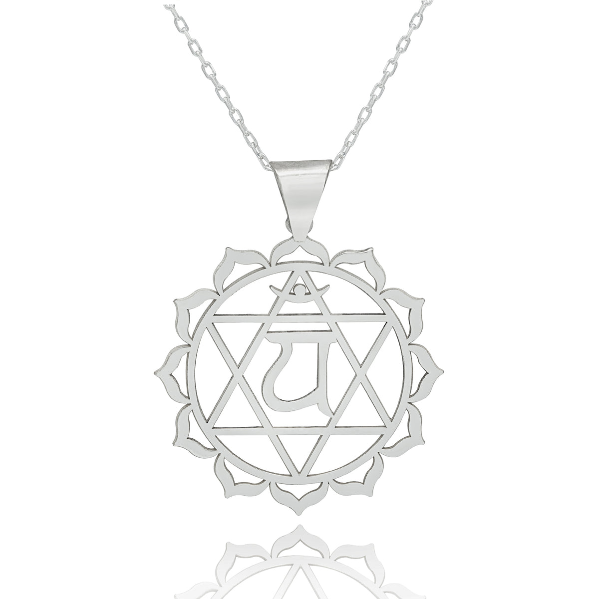 925 Sterling Silver Anahata Chakra Necklace