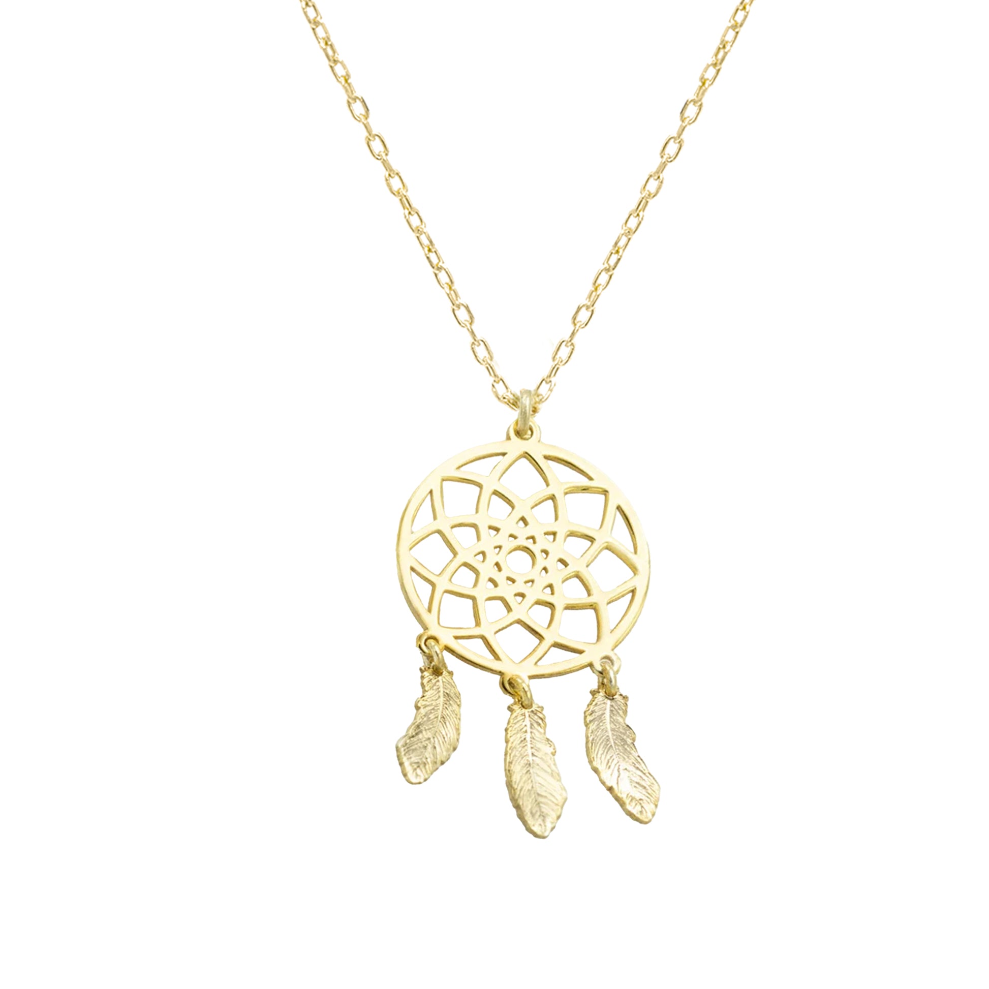 925 Sterling Silver Dream Catcher Necklace Necklace