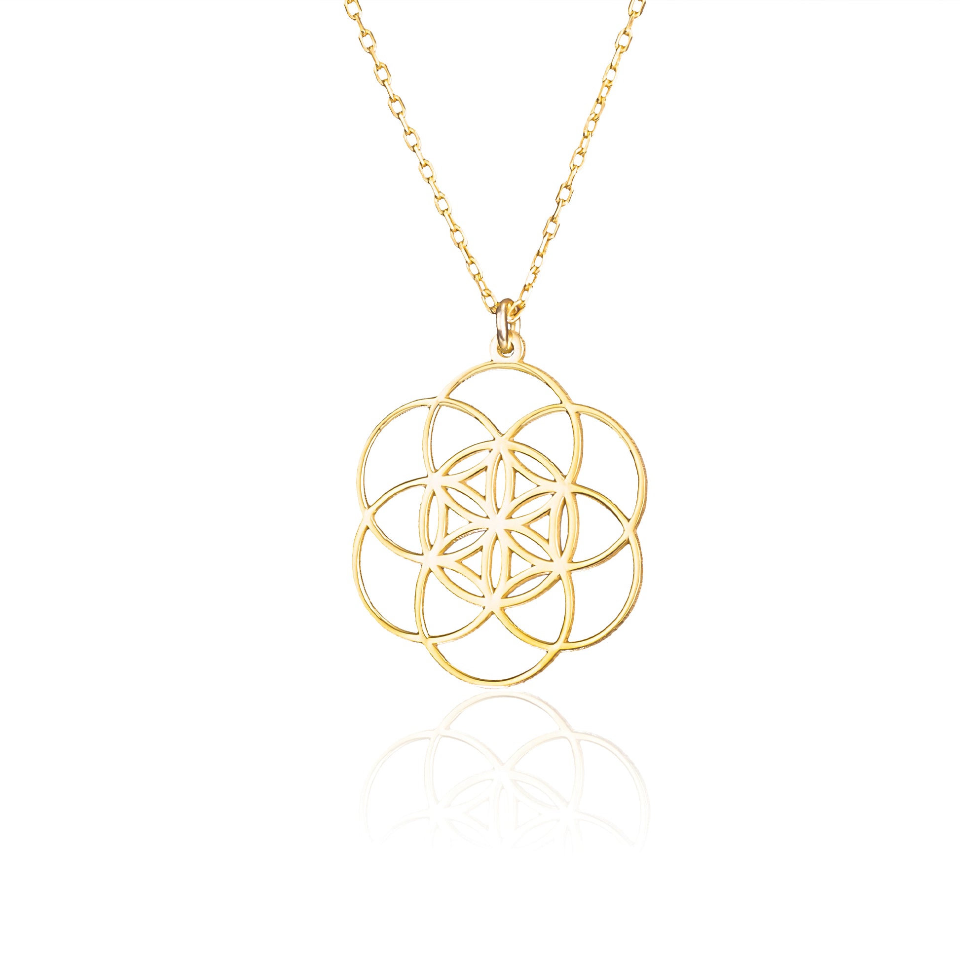 6 Leaf Flower of Life Lotus Necklace