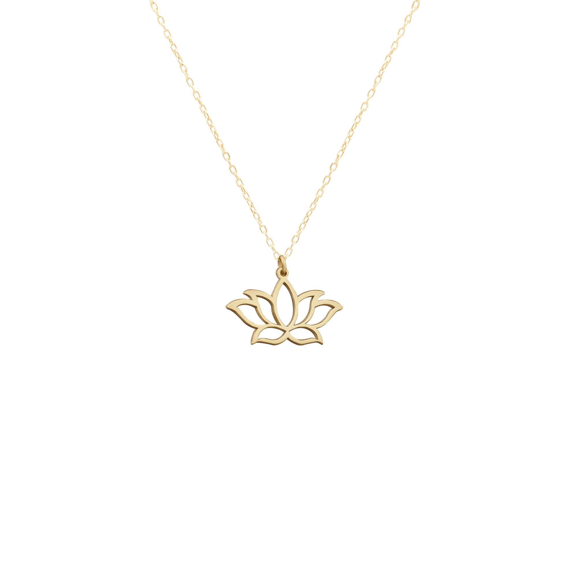 925 Sterling Silver Lotus Flower Necklace