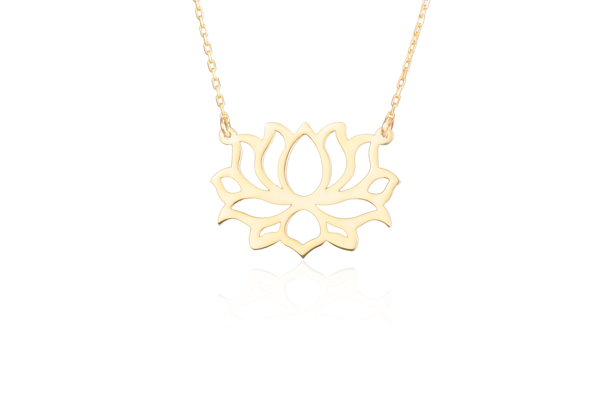 925 Sterling Silver Lotus Flower Necklace