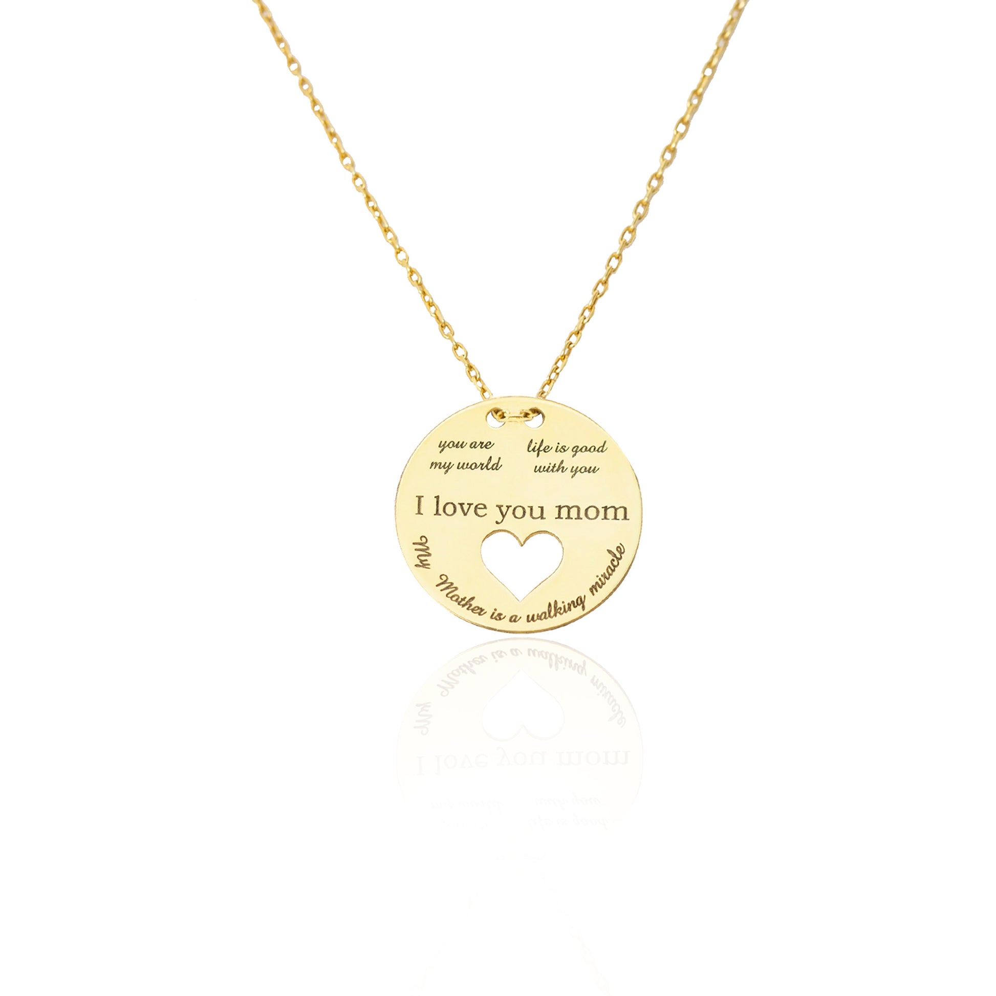 925 Sterling Silver Actual Handwriting Charm Necklace