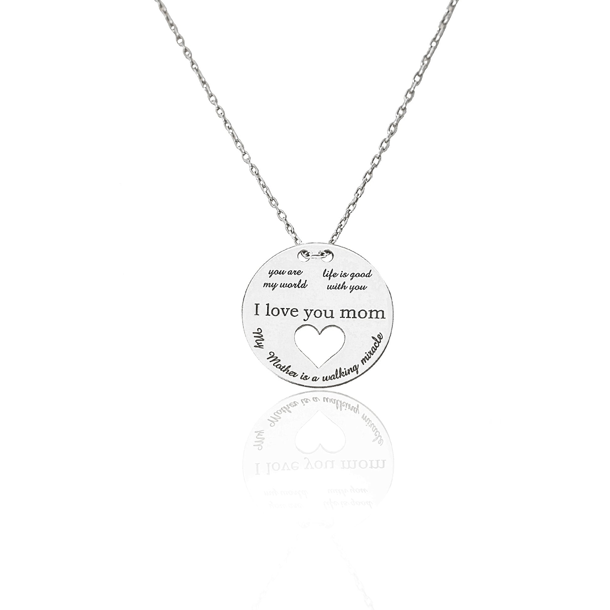 925 Sterling Silver Actual Handwriting Charm Necklace