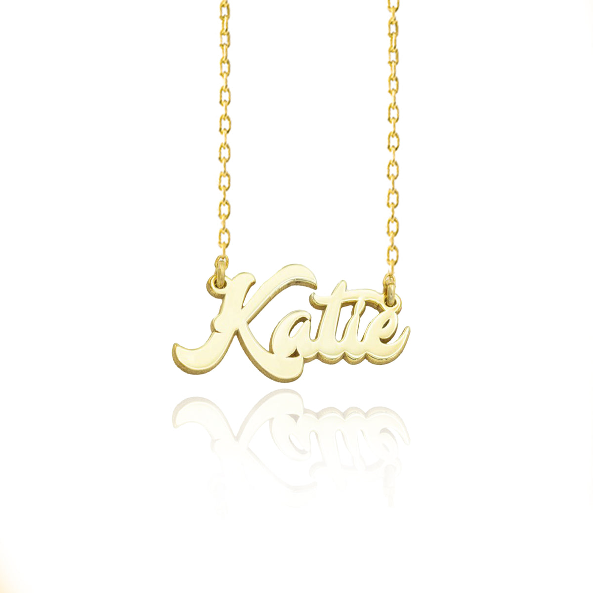 925 Sterling Silver Personalized Calligraphy Name Necklace