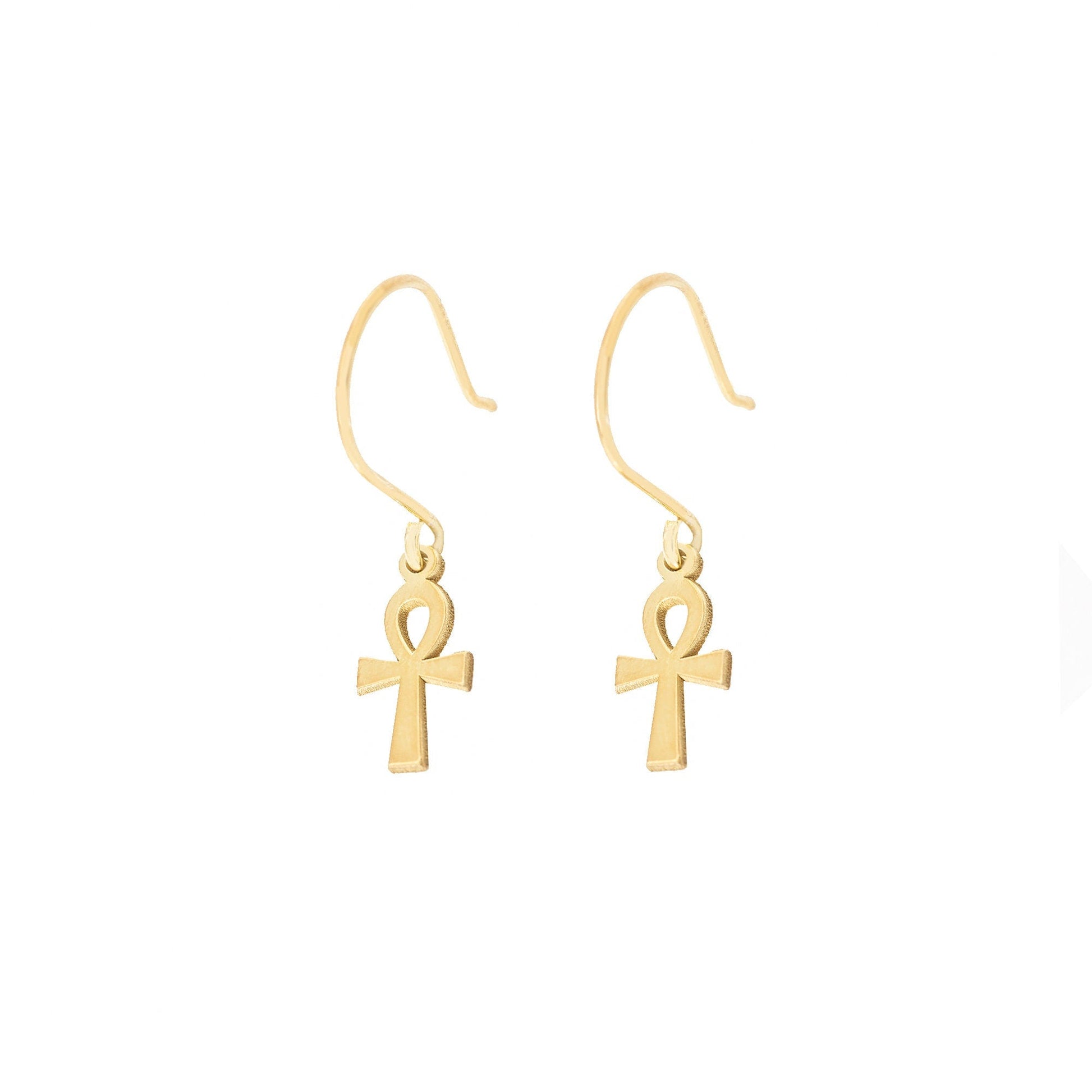 925 Sterling Silver The Ankh Earring