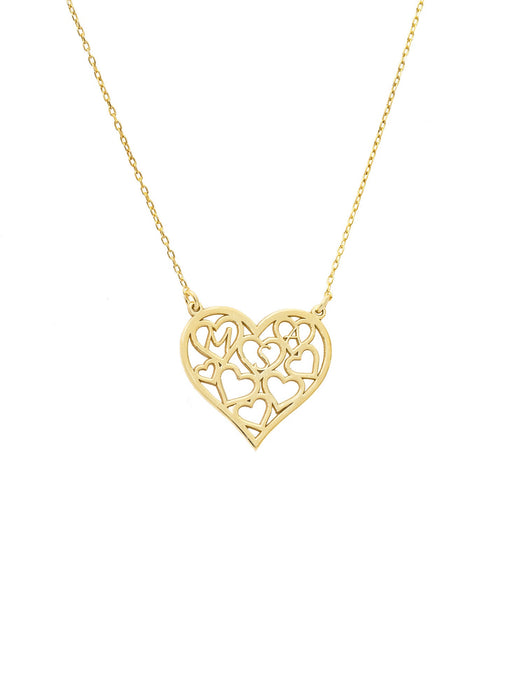 925 Sterling Silver Heart Necklace with Initials