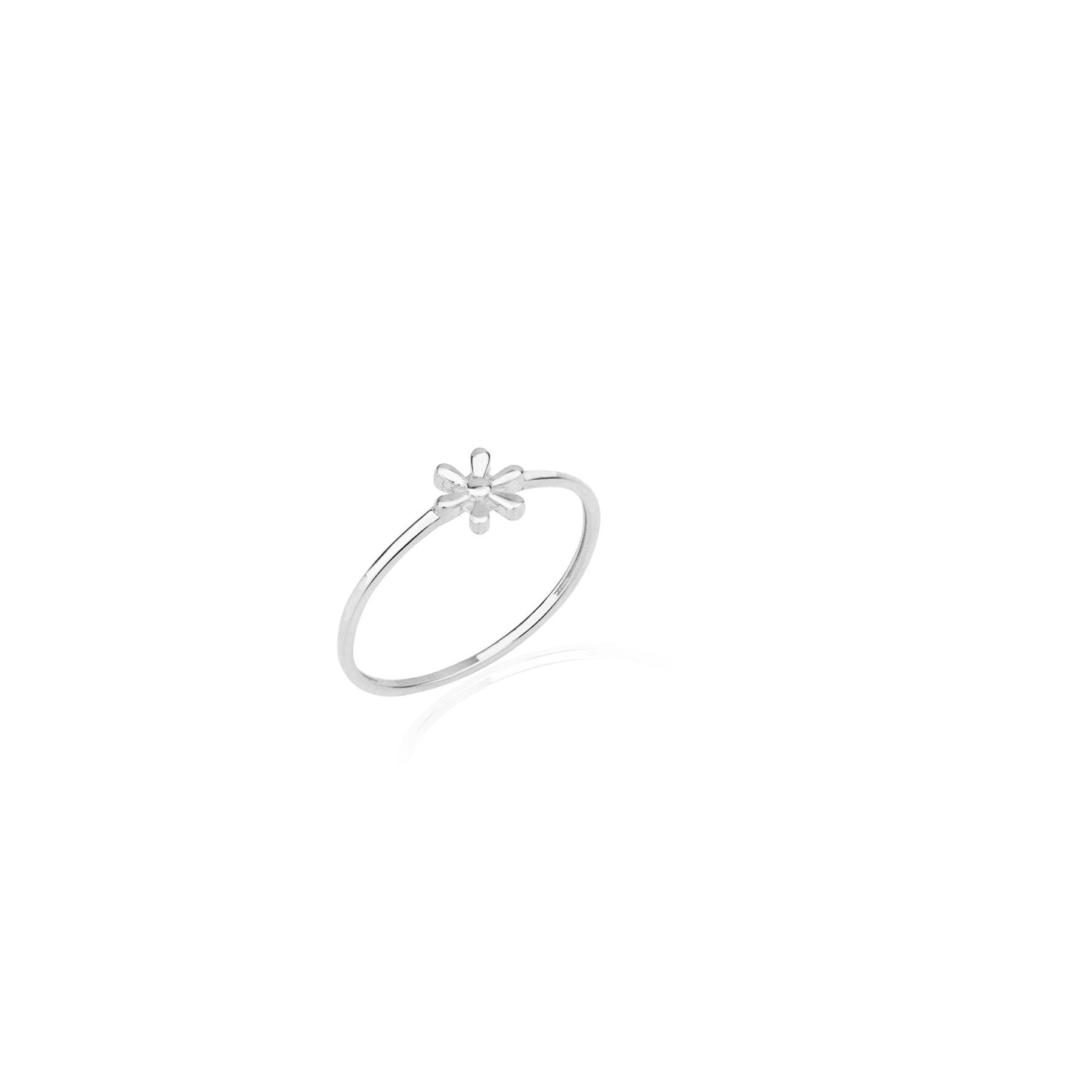 925 Sterling Silver Tiny Daisy Ring