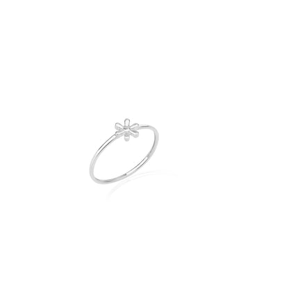 925 Sterling Silver Tiny Daisy Ring