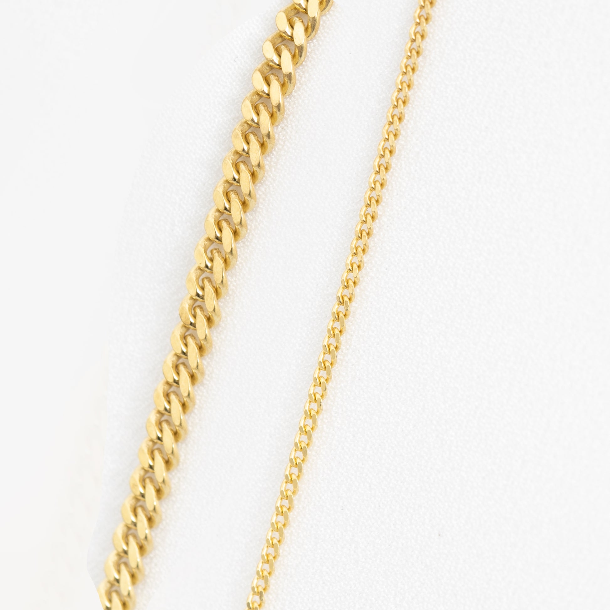925 Sterling Silver 1mm/3mm Curb Chain Necklace