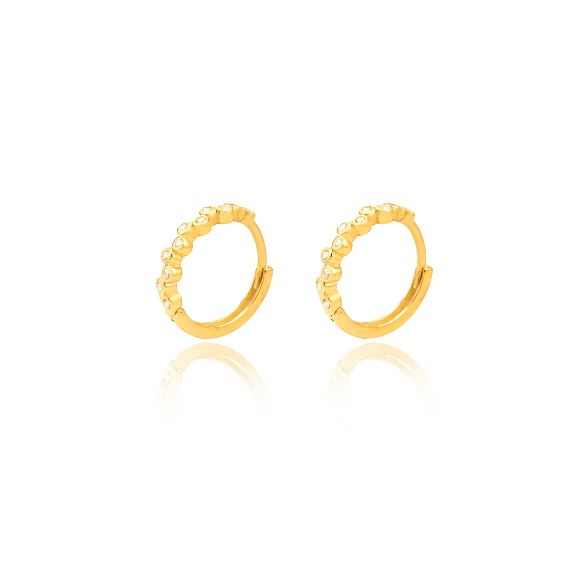 925 Sterling Silver Little Diamonds Earrings