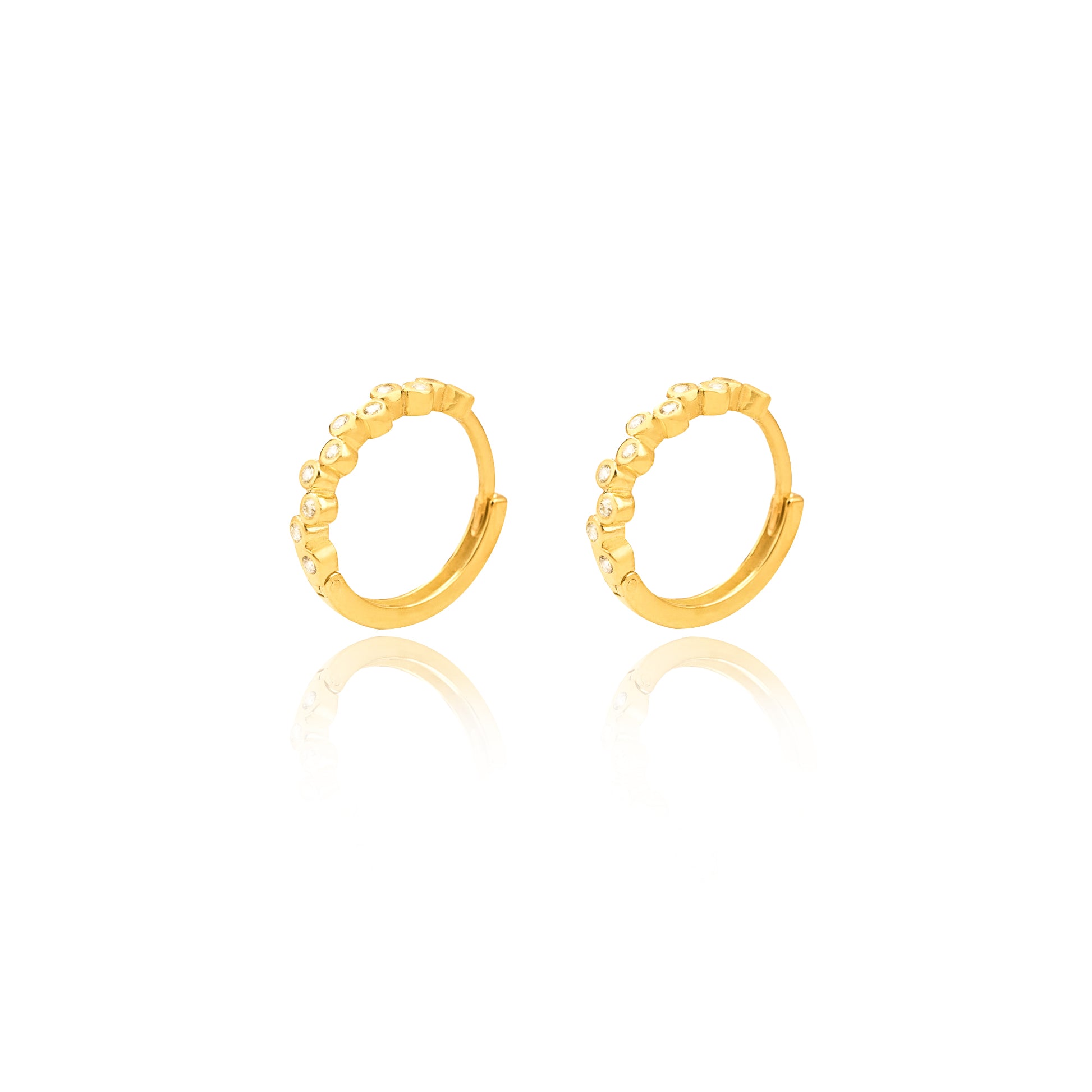 925 Sterling Silver Little Diamonds Earrings