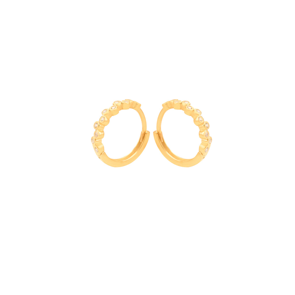 925 Sterling Silver Little Diamonds Earrings