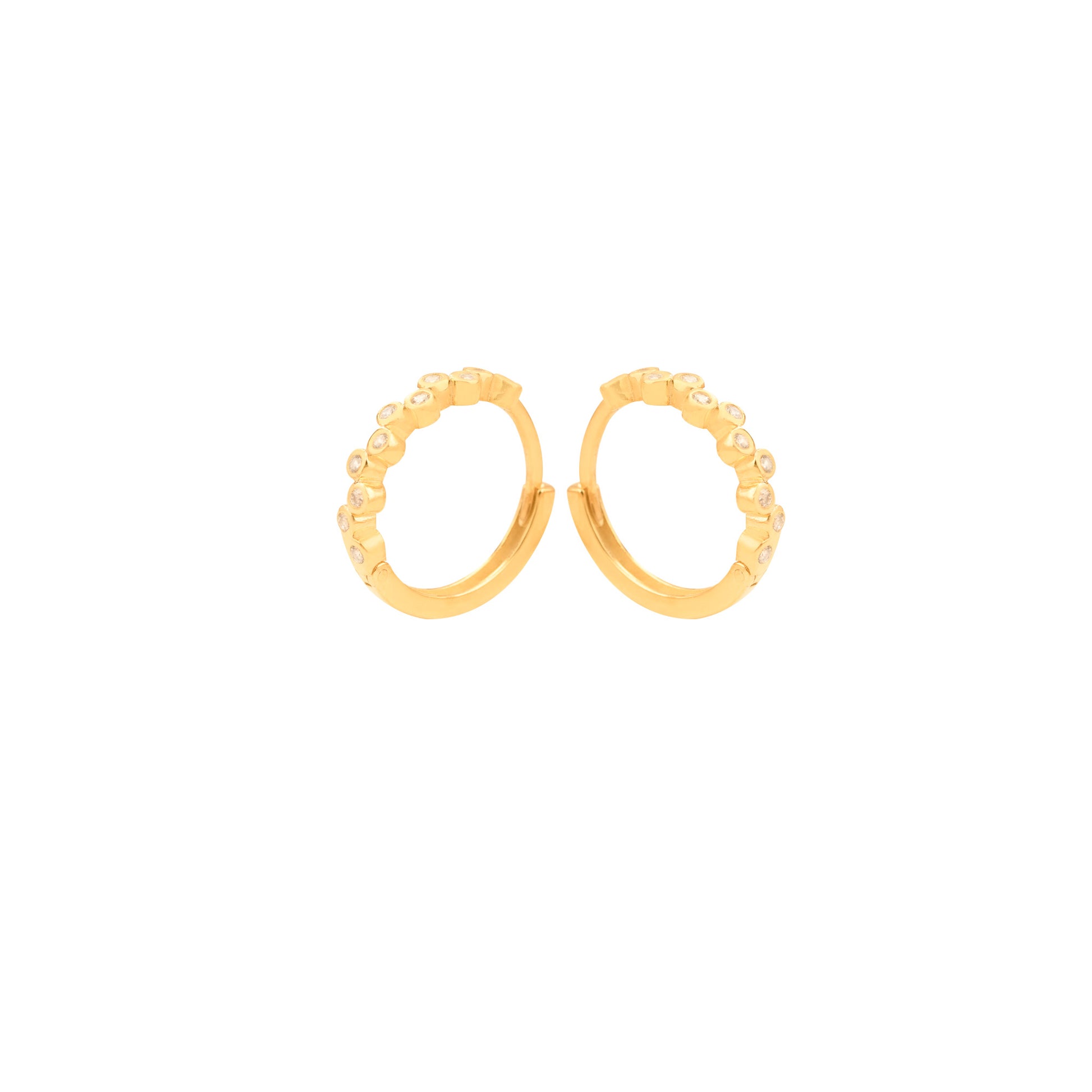 925 Sterling Silver Little Diamonds Earrings