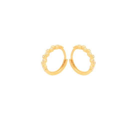 925 Sterling Silver Little Diamonds Earrings