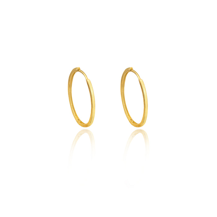 925 Sterling Silver Large Hoop Earrings