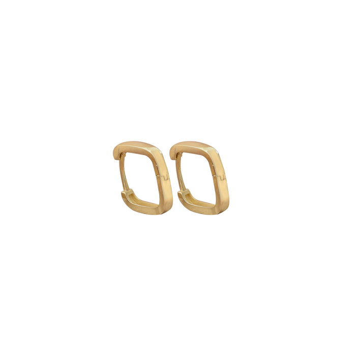 925 Sterling Silver Square Hoop Earrings