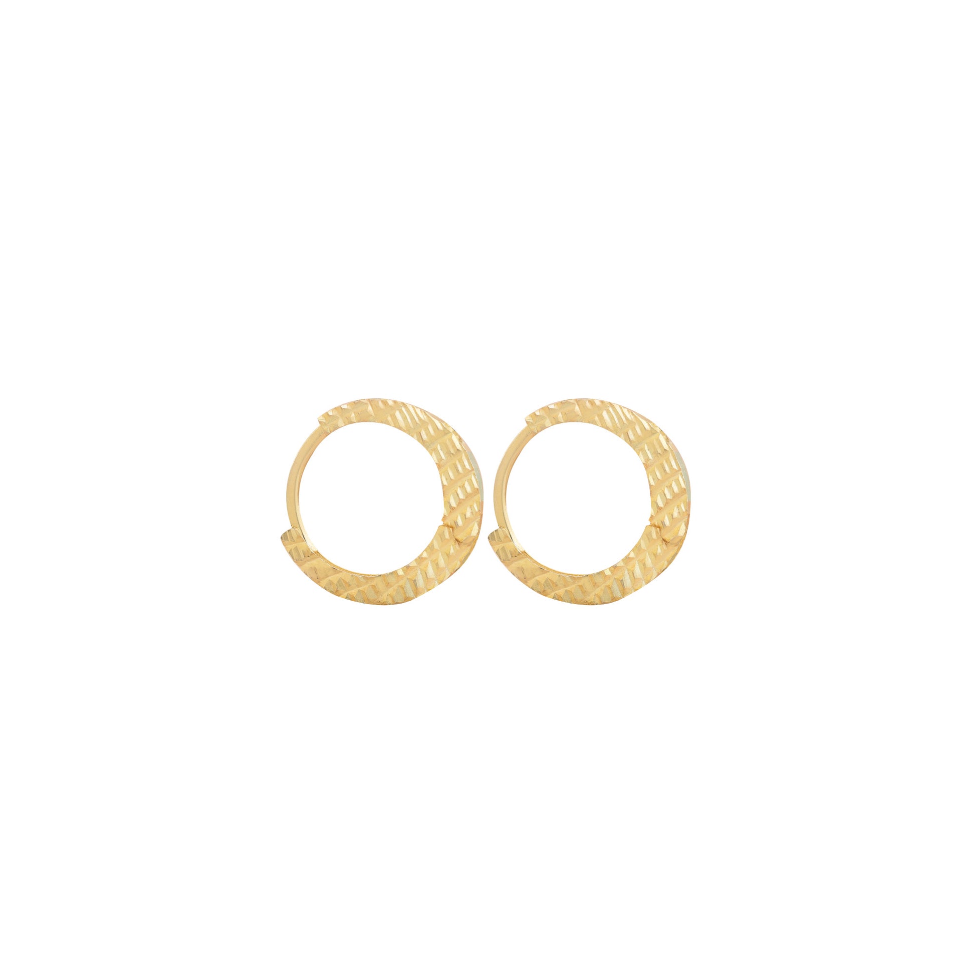 925 Sterling Silver Hammered Hoop Earrings