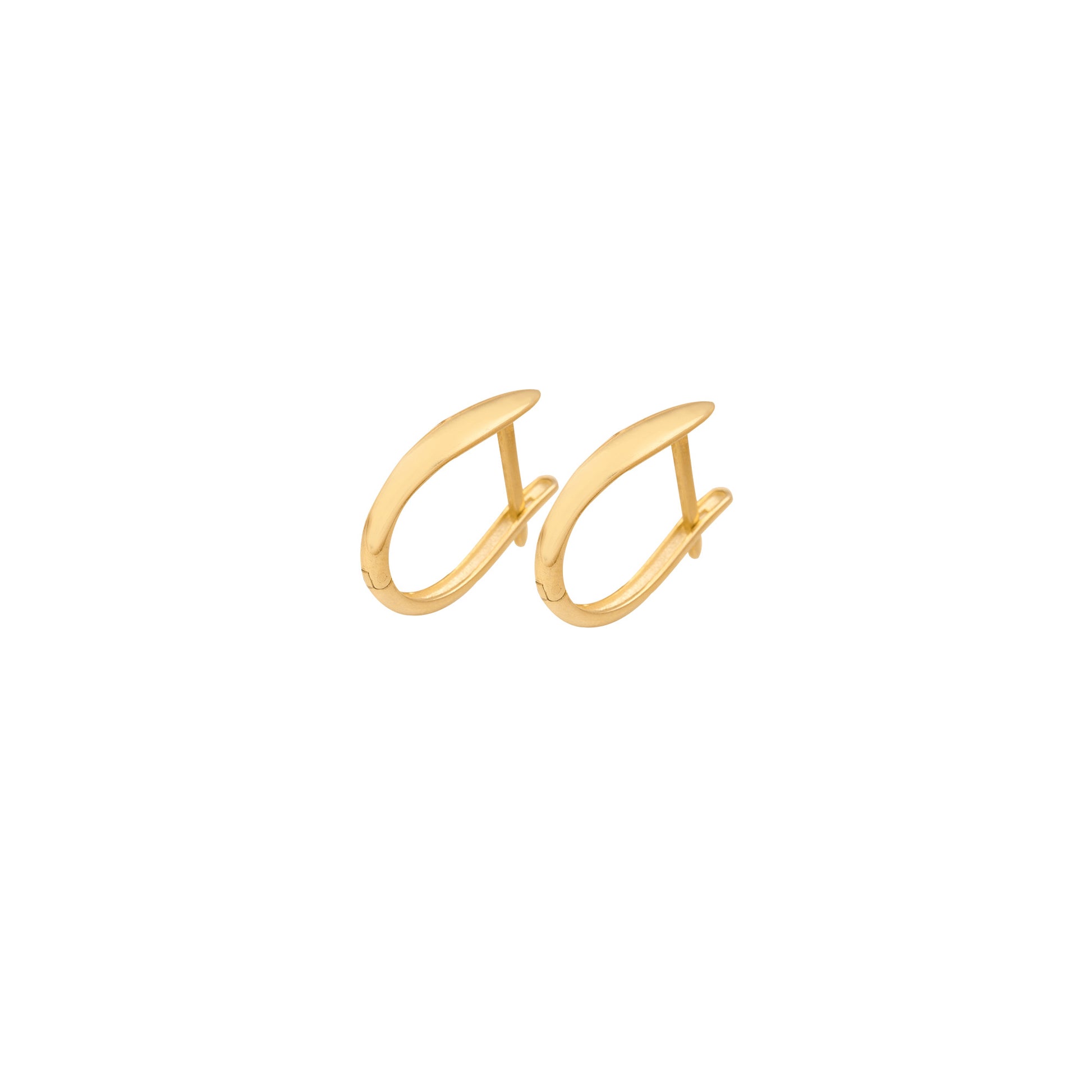 925 Sterling Silver Oval Hoop Earrings Huggie