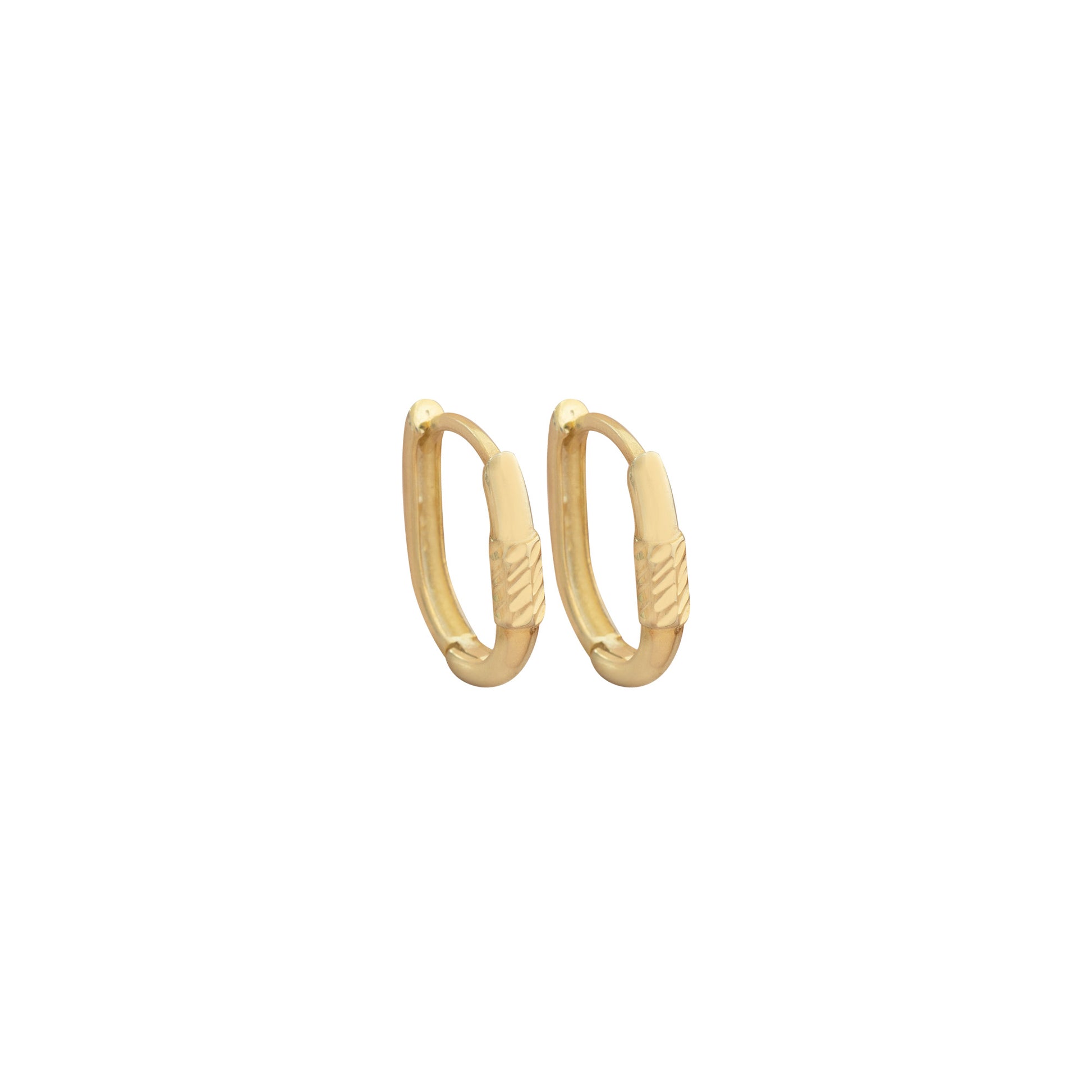 925 Sterling Silver Curb Chain Huggie Earrings