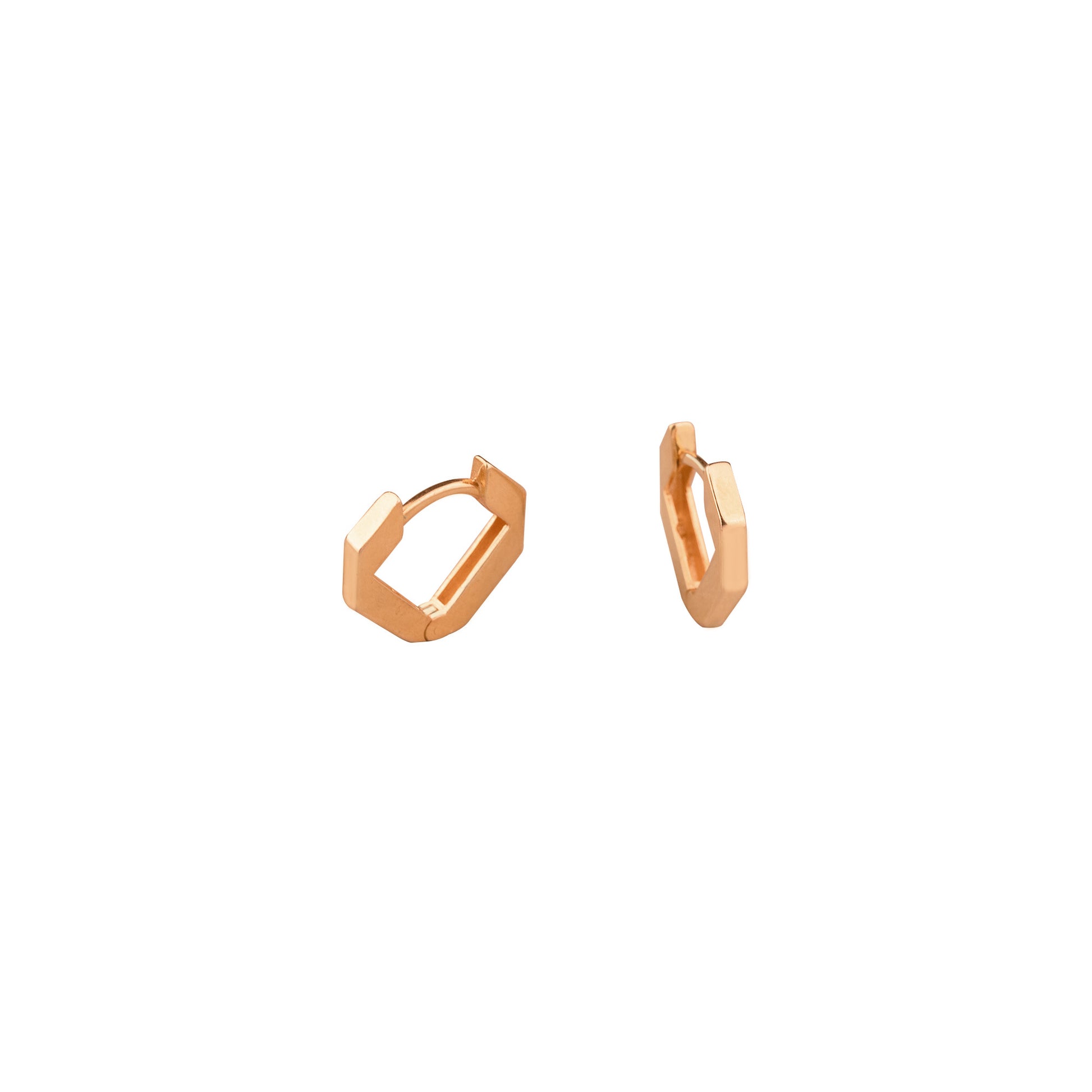 925 Sterling Silver Modern V Shaped Hoop Earrings