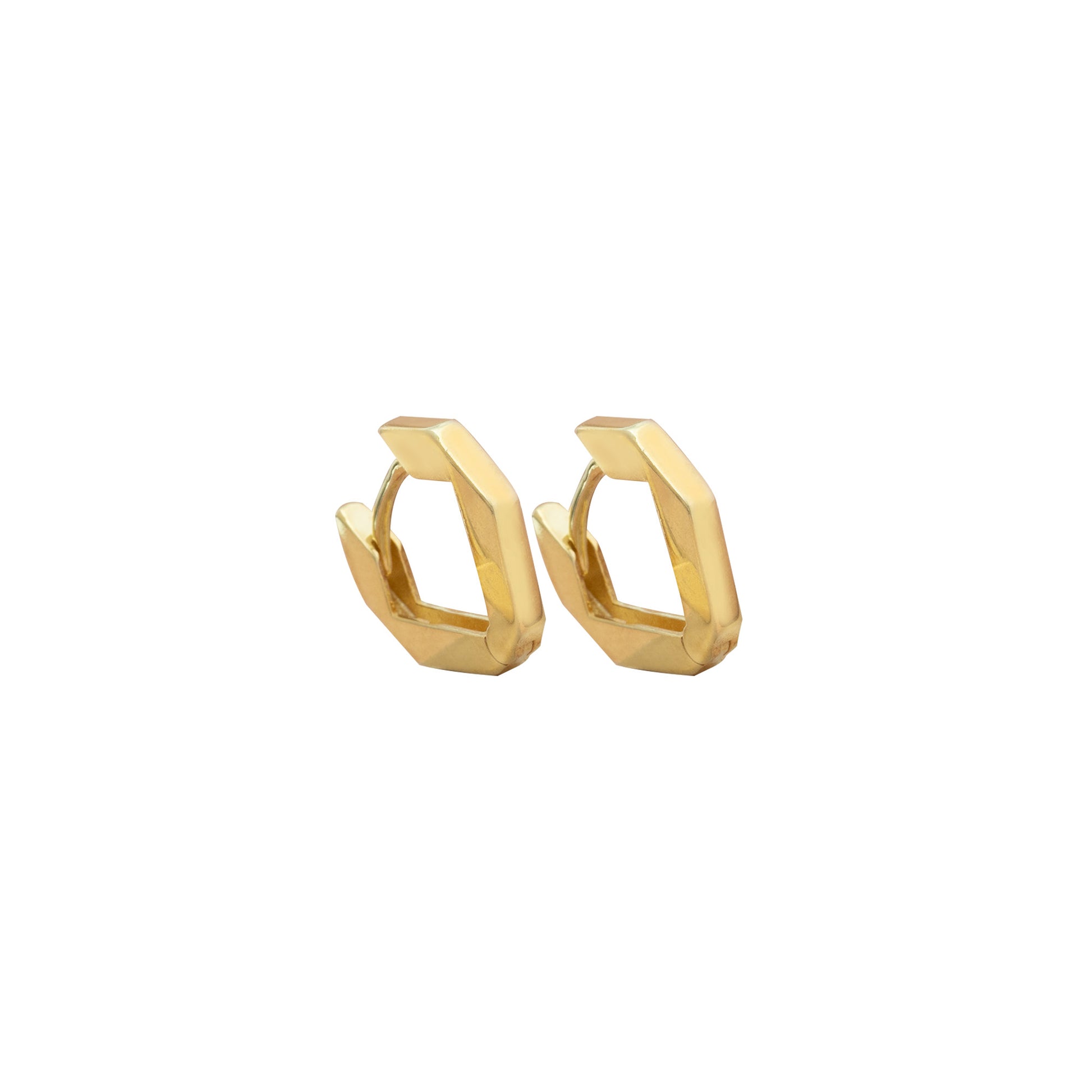 925 Sterling Silver Modern V Shaped Hoop Earrings