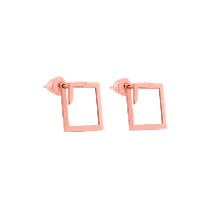 Square Ear Jacket Earrings