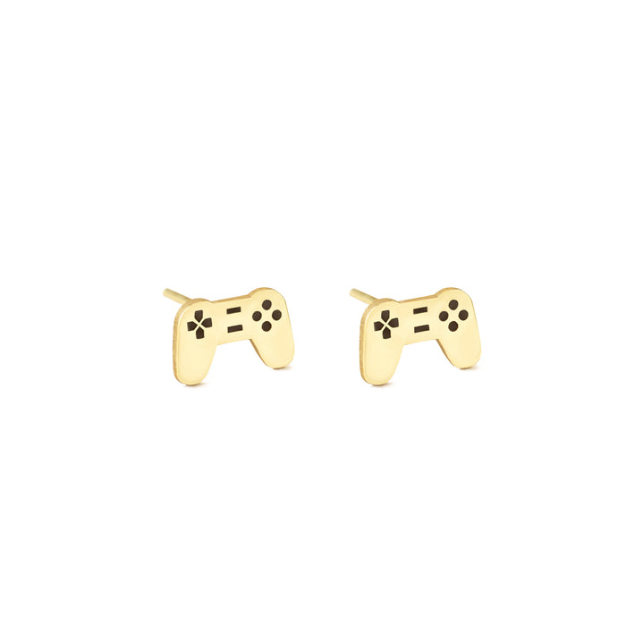 925 Sterling Silver Game Console Stud Earrings