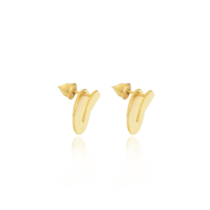 Gold Circle Ear Jacket Earring