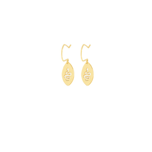 925 Sterling Silver Snake Dangle & Drop Earrings