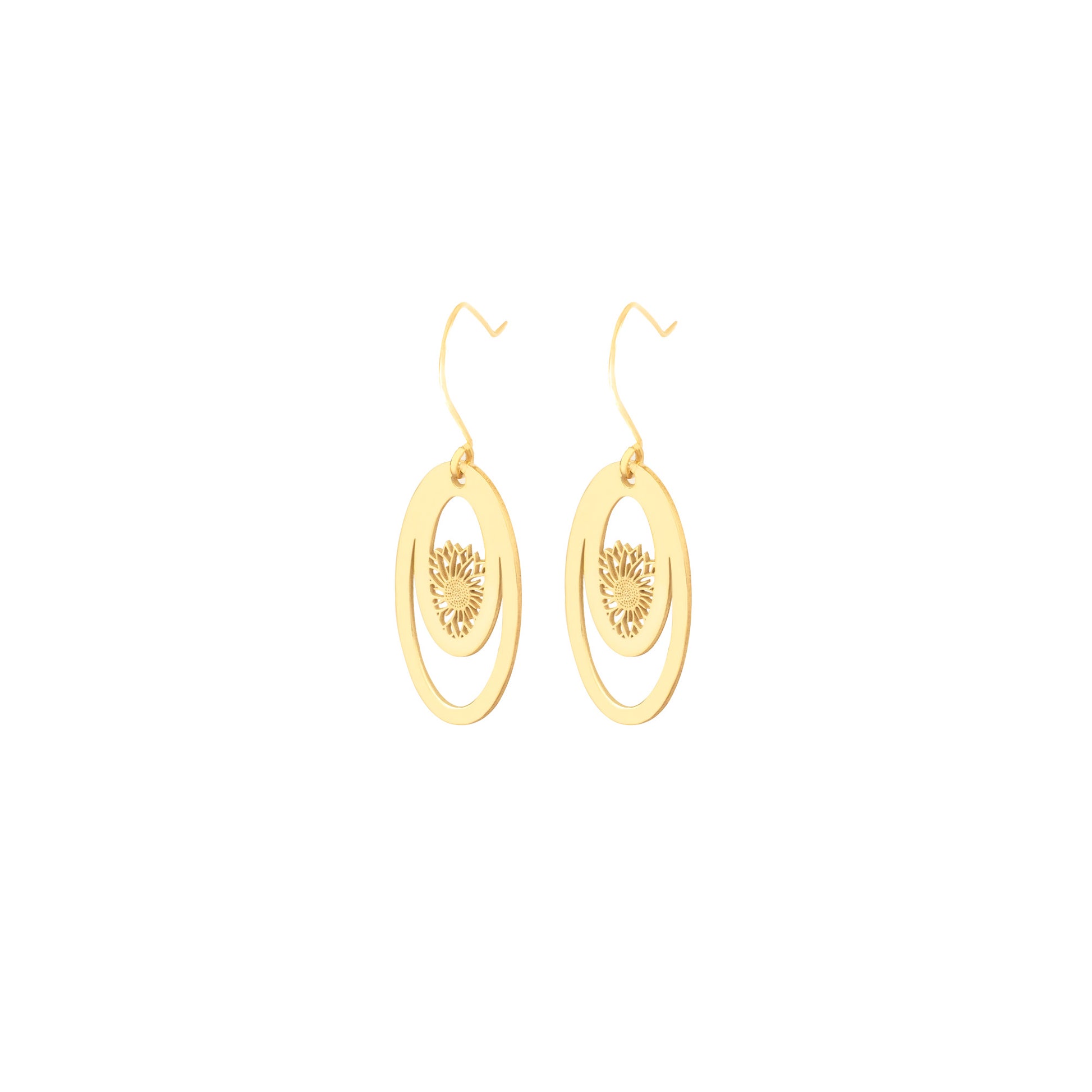 925 Sterling Silver Lotus Earring