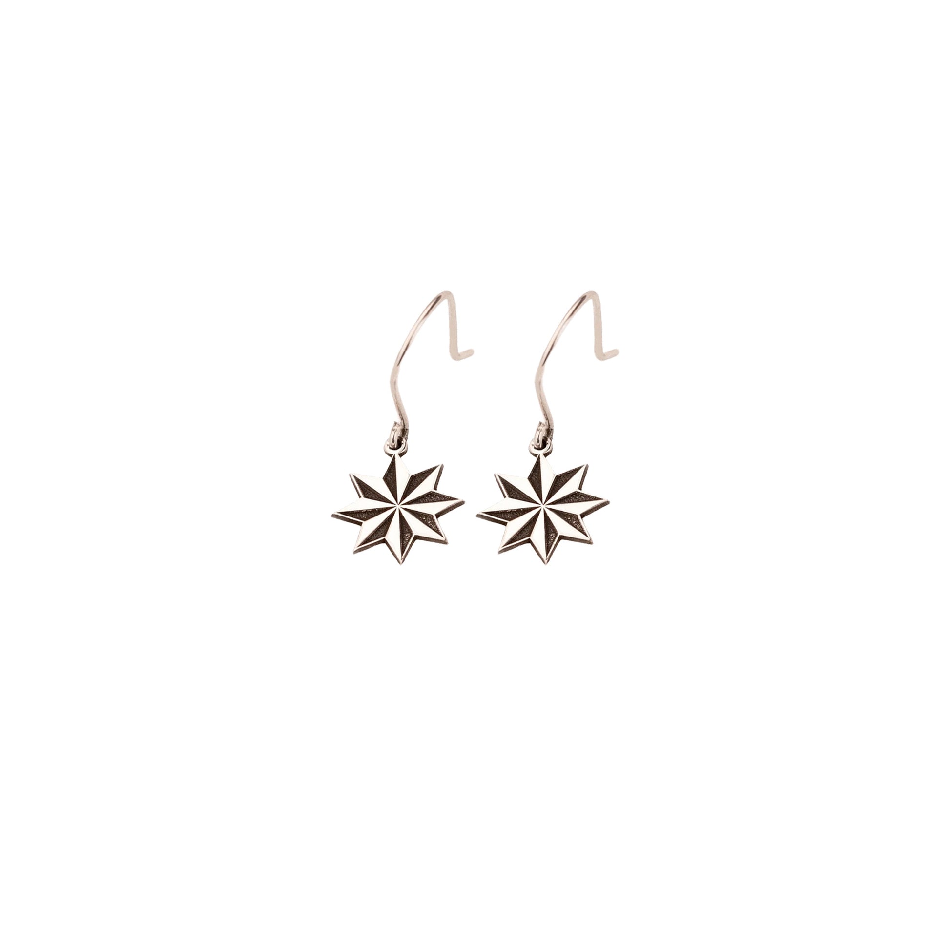 925 Sterling Silver Star Earring