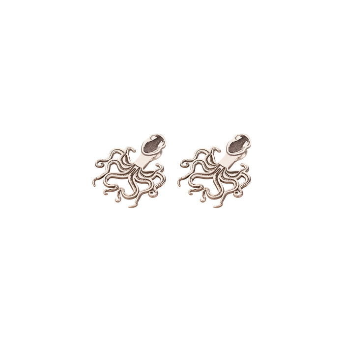 925 Sterling Silver Octopus Ear Jacket Earring