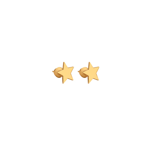 925 Sterling Silver Minimalist Star Stud Earrings