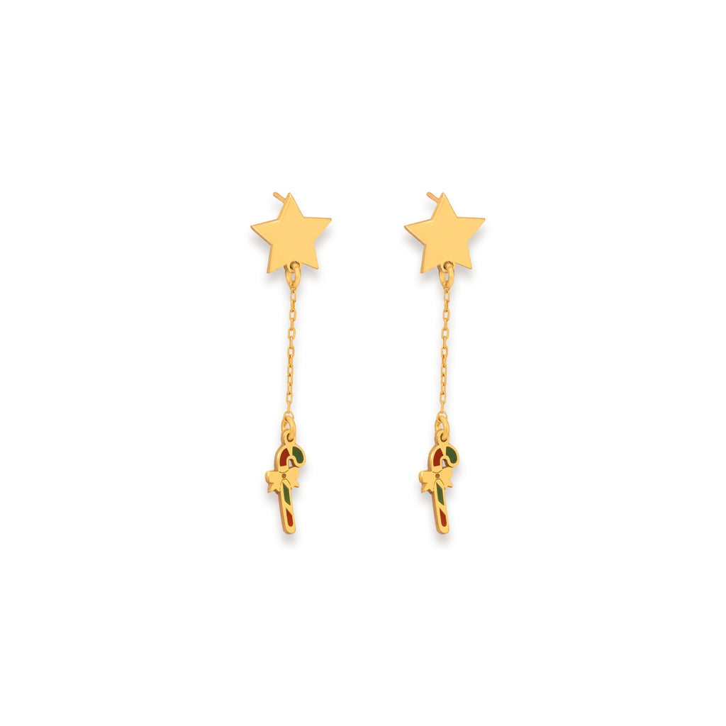 925 Sterling Silver Christmas Tree Dangle and Drop Earrings