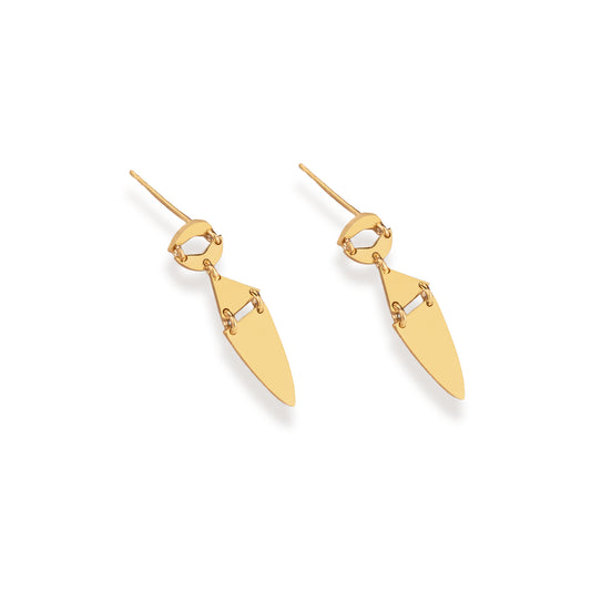 925 Sterling Silver Double Rank Earrings