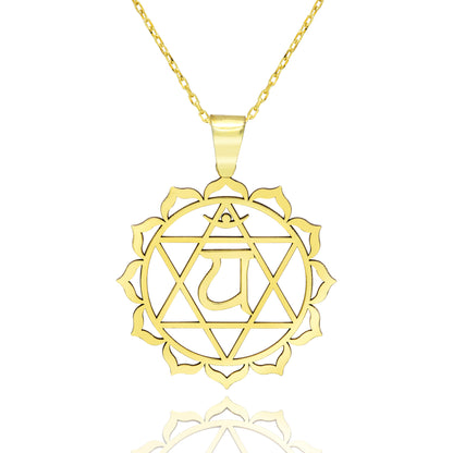 925 Sterling Silver Anahata Chakra Necklace