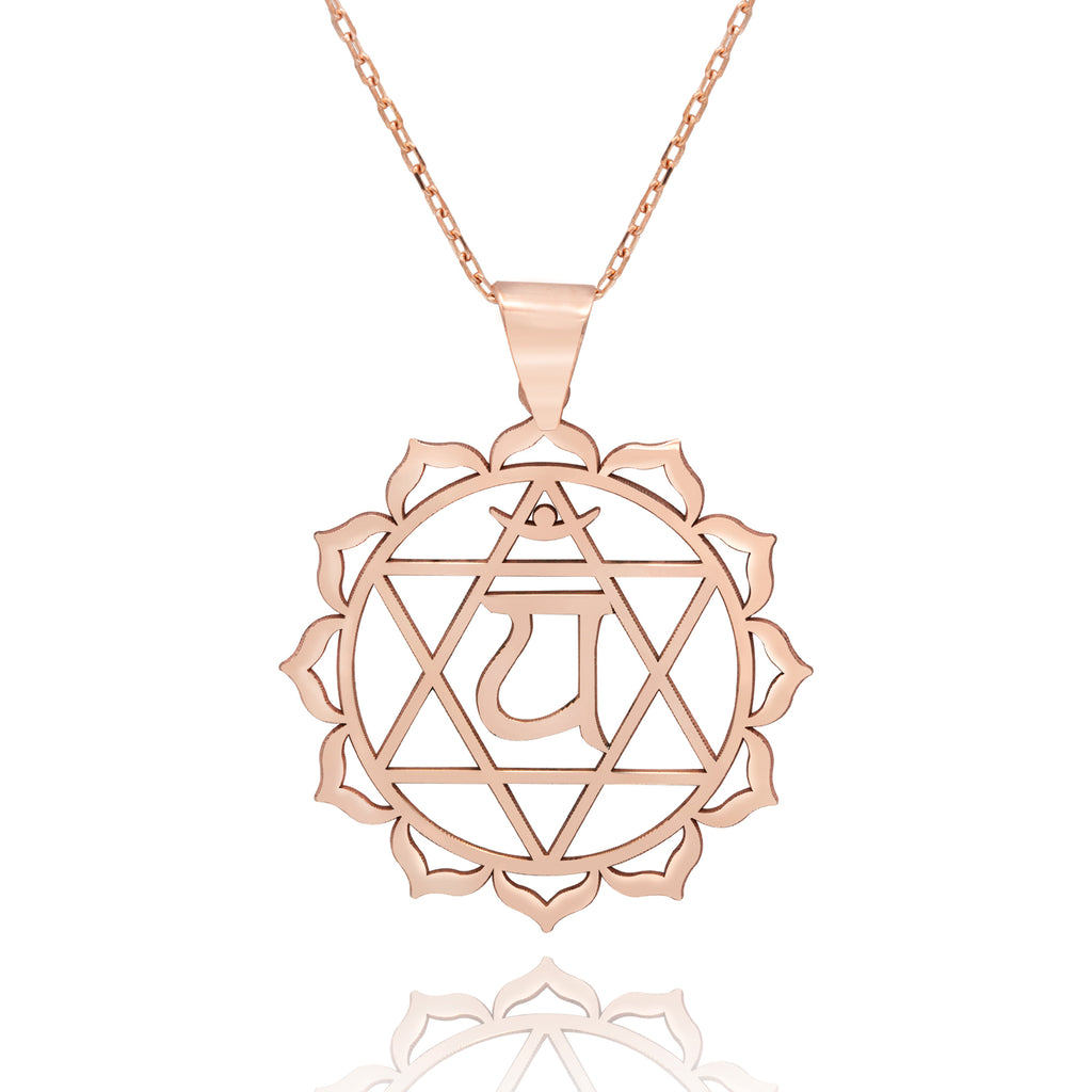 925 Sterling Silver Anahata Chakra Necklace