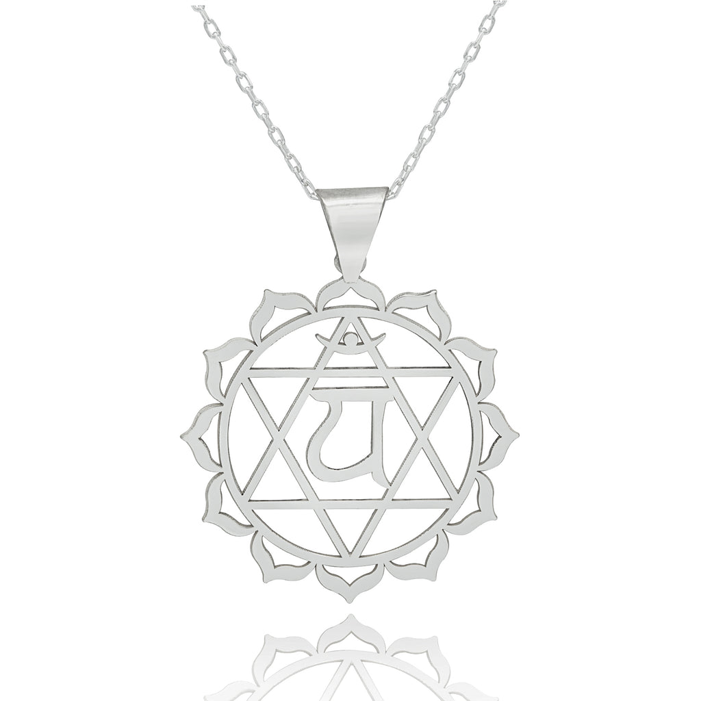 925 Sterling Silver Anahata Chakra Necklace