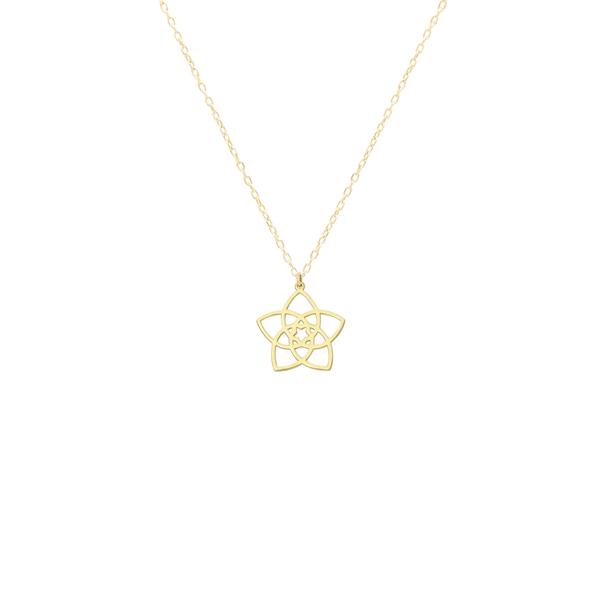 925 Sterling Silver Venus Flower Necklace