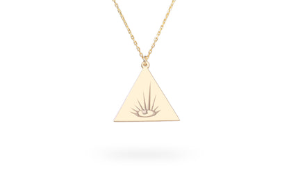 925 Sterling Silver Silver Evil Eye Necklace