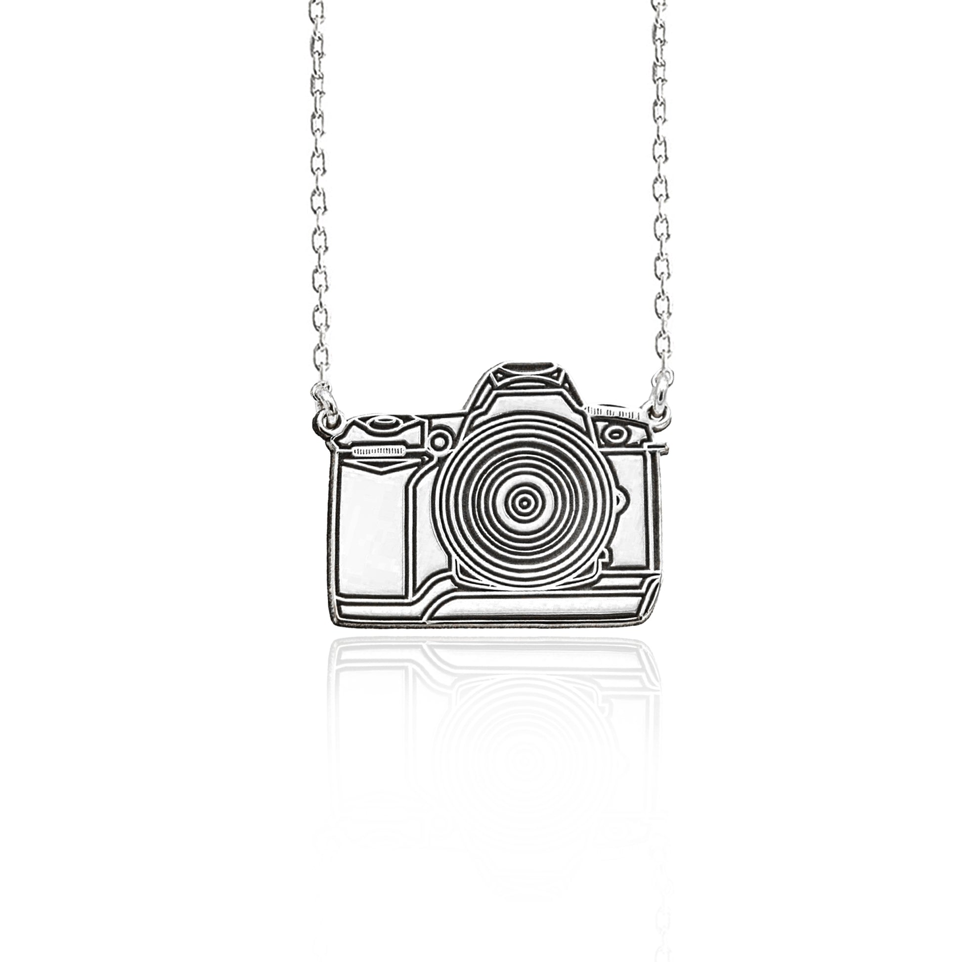 925 Sterling Silver Camera Neclace