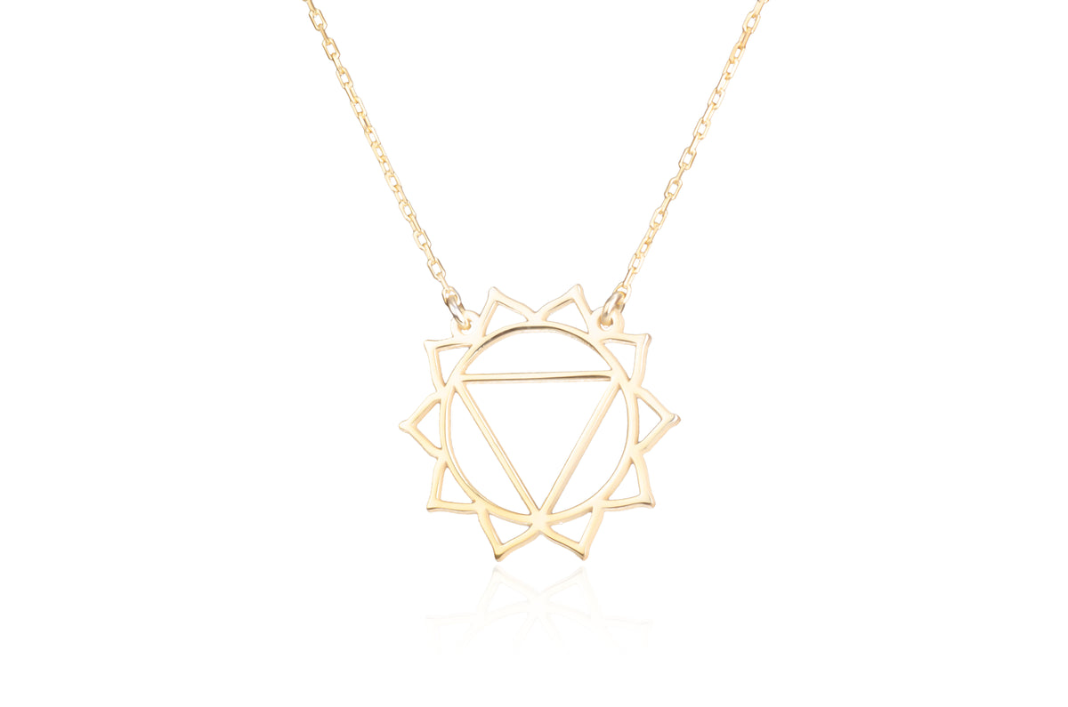 925 Sterling Silver Solar Plexus Chakra Necklace