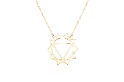 925 Sterling Silver Solar Plexus Chakra Necklace