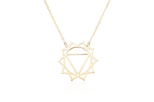 925 Sterling Silver Solar Plexus Chakra Necklace