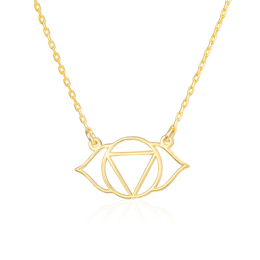 925 Sterling Silver Third Eye Chakra Necklace