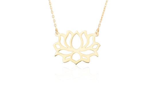 925 Sterling Silver Lotus Flower Necklace