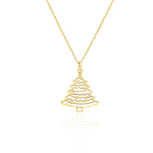 925 Sterling Silver Christmas Tree Necklace